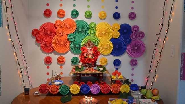 Ganesh Chaturthi 2021 - Ganpati Decoration Ideas At Home - Mompreneur